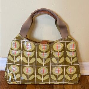 Orla Kiely Olive Green Patterned Women's Bag